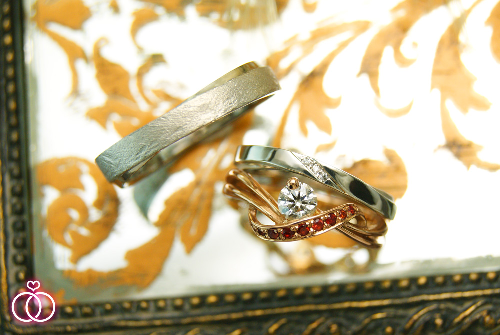世界に一つだけの結婚指輪 kazariyaYui　福島県郡山市　セットリング