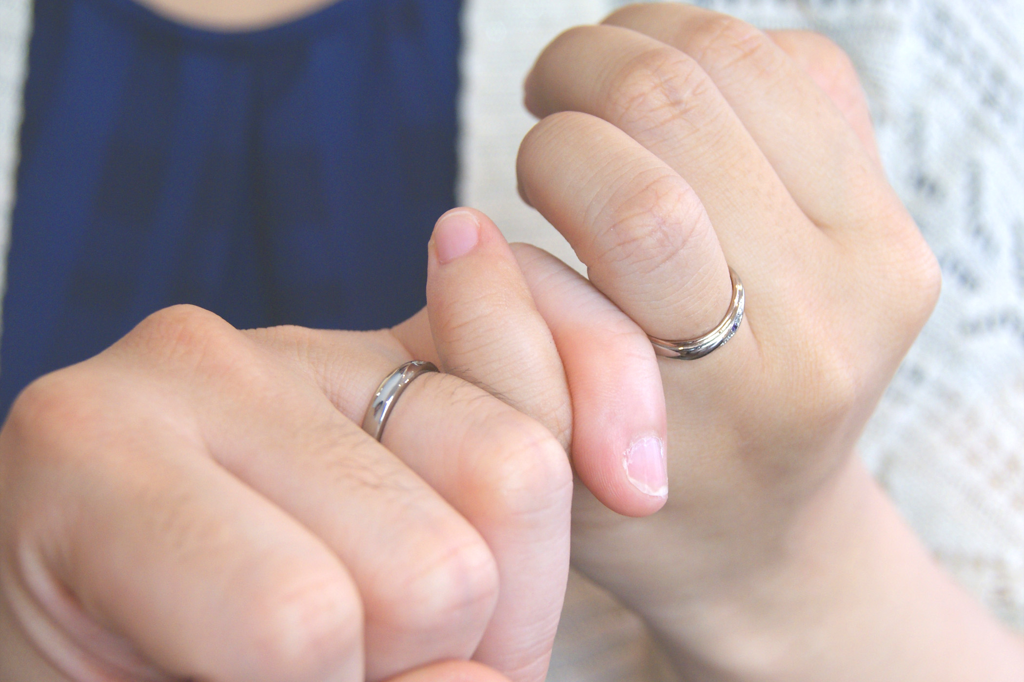 結婚指輪をご依頼頂きました須賀川市からお越しのHさんご夫妻