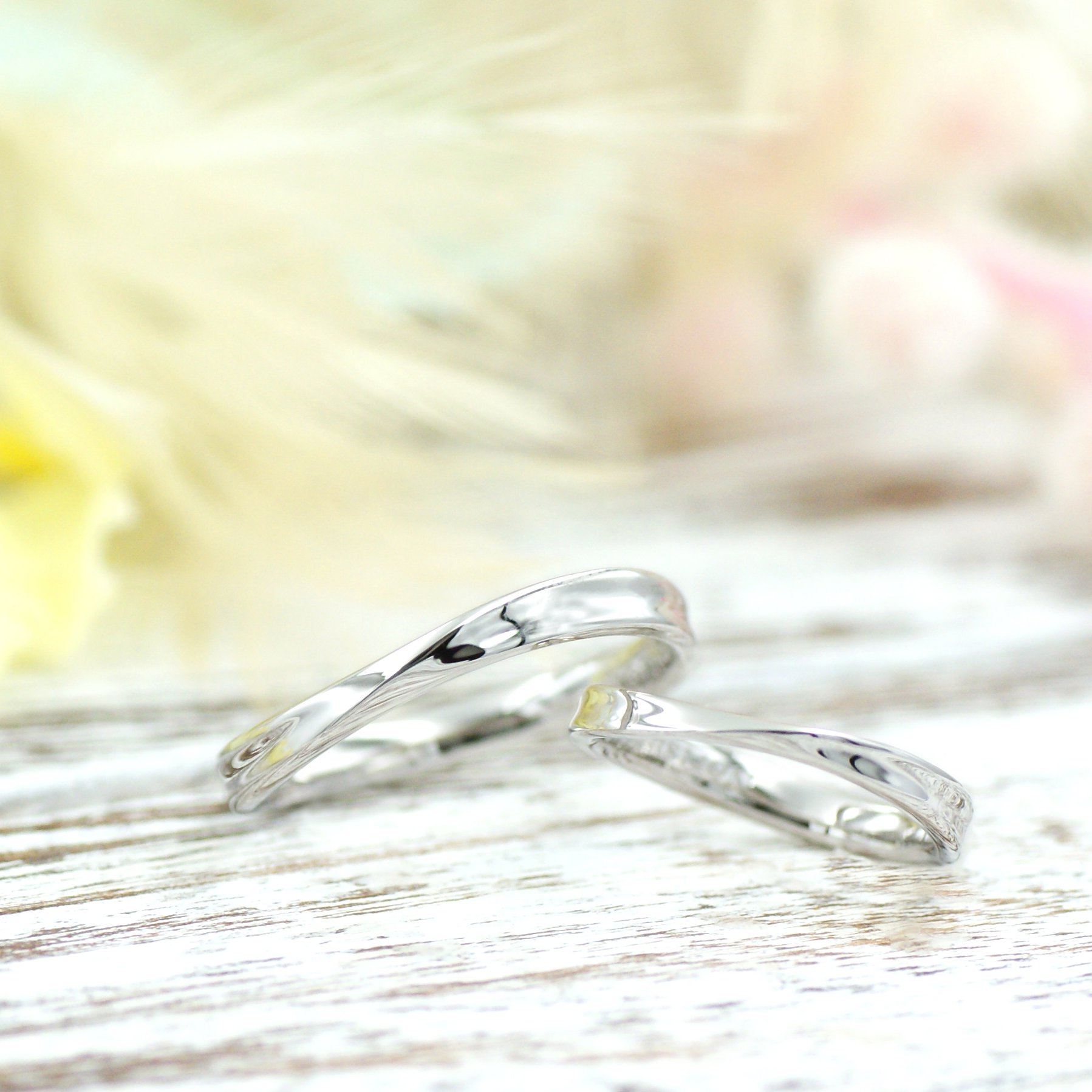 メビウスの輪モチーフの結婚指輪/kazariyaYui福島県郡山市