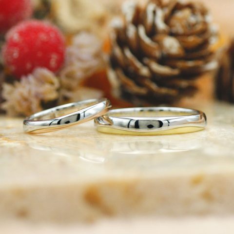 生クリームの結婚指輪/kazariyaYui福島県郡山市