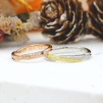 やわらかな結び目とスターダストの結婚指輪/kazariyaYui福島県郡山市