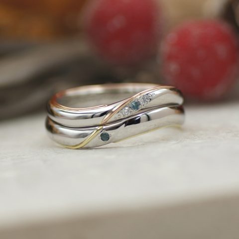 結婚指輪,ウェーブ,エタニティ,福島,郡山,いわき,手作り
