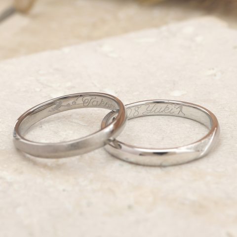 結婚指輪,内側,野球,イラスト,郡山