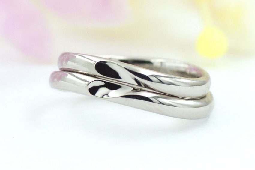 結婚指輪,郡山,福島,ハート,ウェーブ