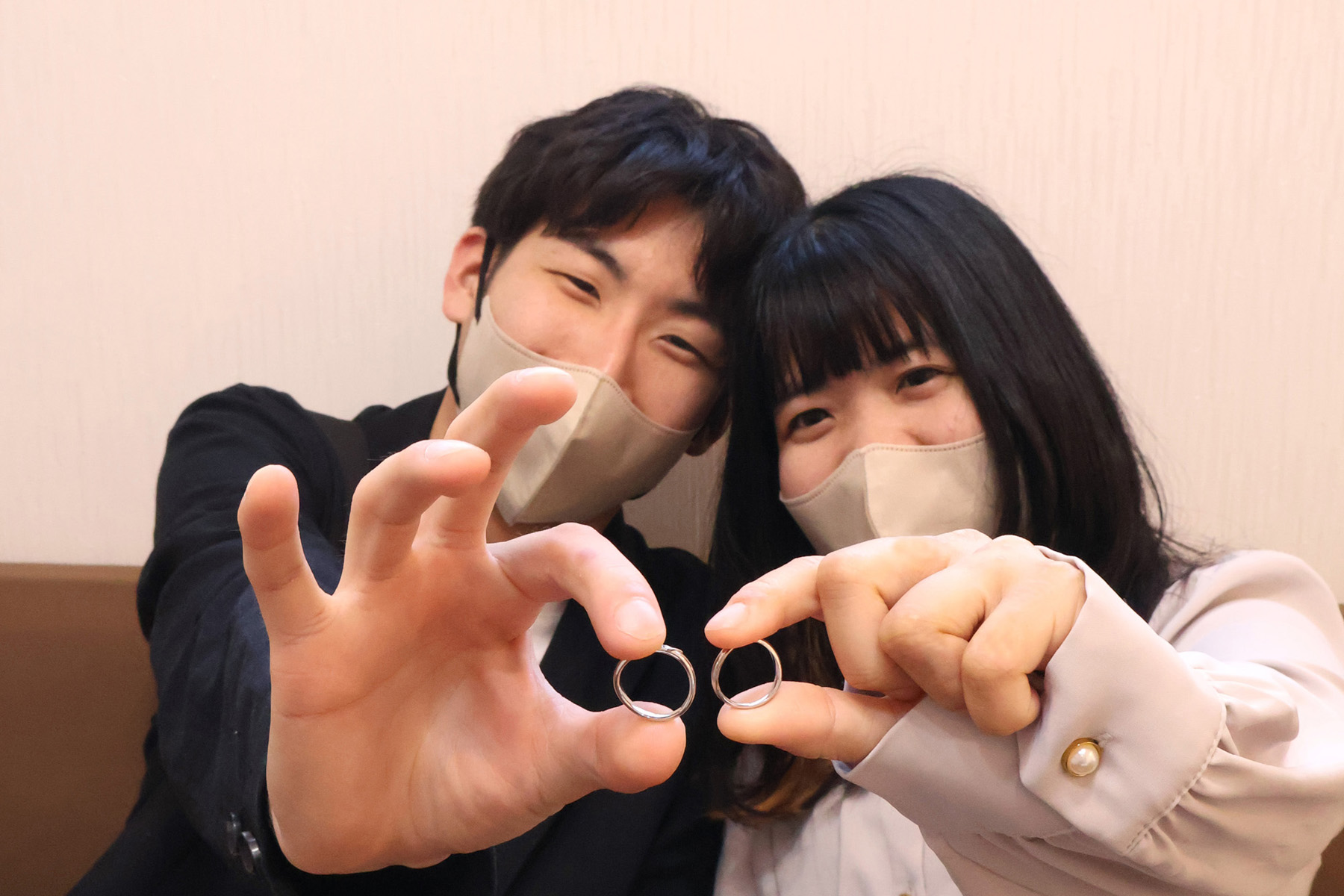 会津のカップル「結婚指輪」