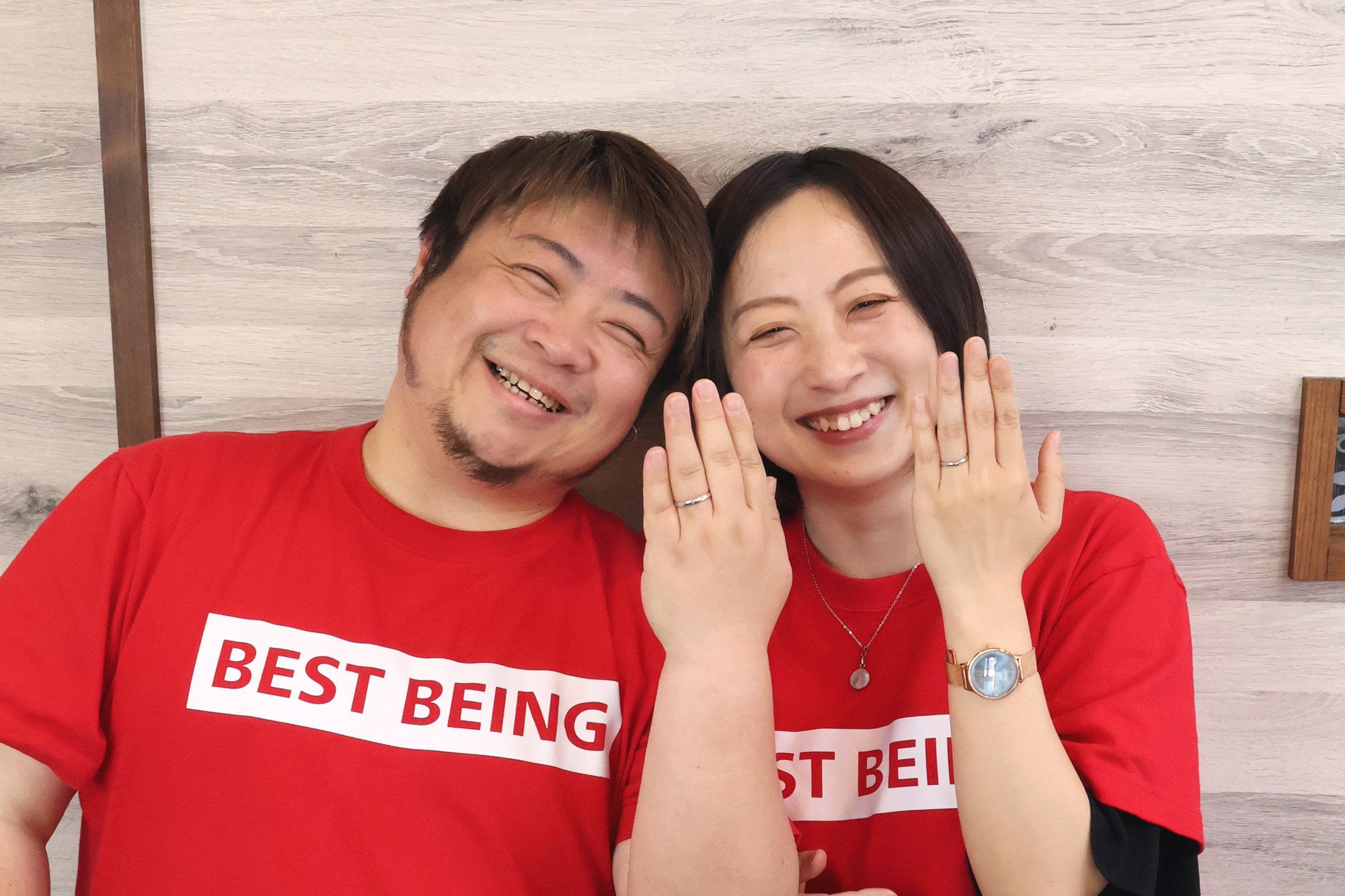 山口と仙台のカップル「結婚指輪」